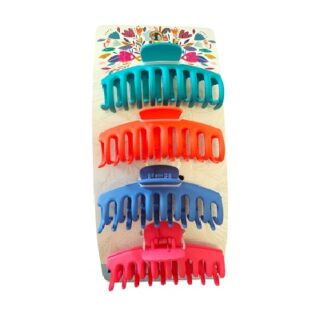 SET DE GANCHOS PARA PELO DE COLORES 4 PC