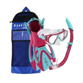 SET MASCARA ESNORKEL Y ALETAS PARA BUCEAR TALLA S