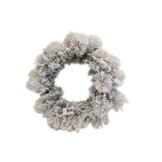 Corona Navideña Nevada Diámetro 60 cm