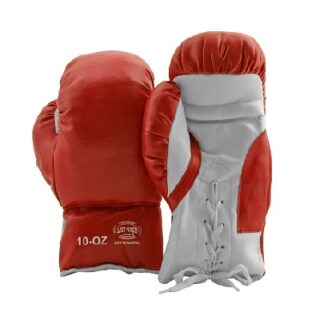 GUANTES DE BOXEO ROJOS 24 CM 10 OZ