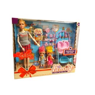 MUÑECA DE PLASTICO FASHION FAMILY 29 CM