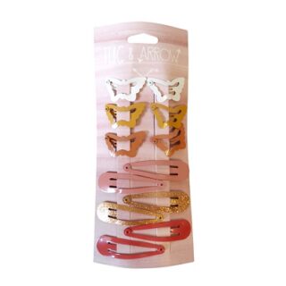 SET DE GANCHOS DE METAL PARA PELO 12 PC