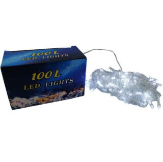 Serie de 100 Luces LED Navideñas Blancas de 9 m