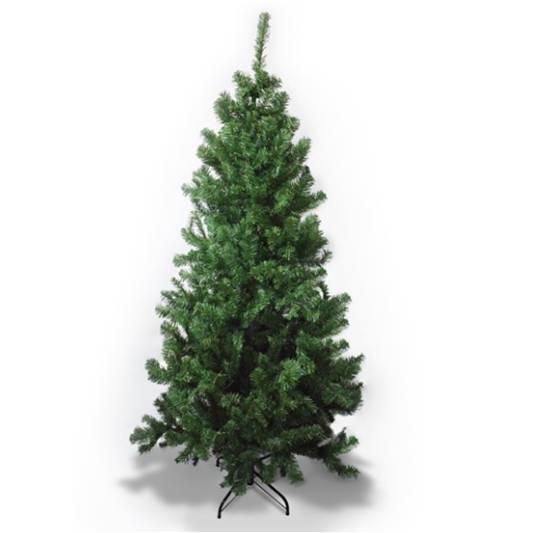 Árbol de Navidad 180 cm Verde Base Metálica Frondoso