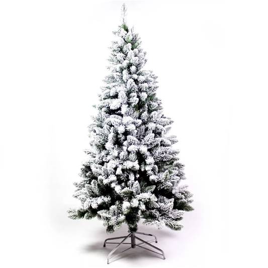 Árbol de Navidad Nevado 210 cm Pino Aguja