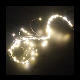 Luces LED Blancas Parpadeantes para Decoración Navideña