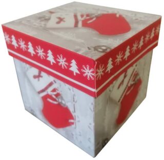 Caja de Regalo Navideña 10 x 10 x 10 cm