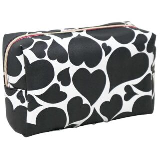 BOLSA PARA COSMETICOS BLANCA O NEGRA 22 CM