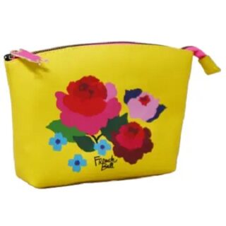 BOLSA PARA COSMETICOS COLOR AMARILLA 22 CM