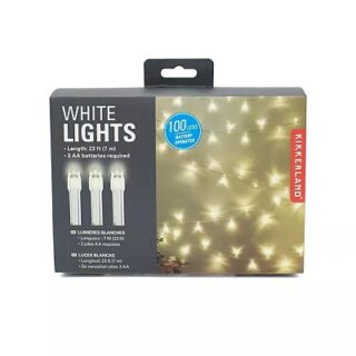 Serie de Luces LED Blancas de 7 m para 3 Baterías AA