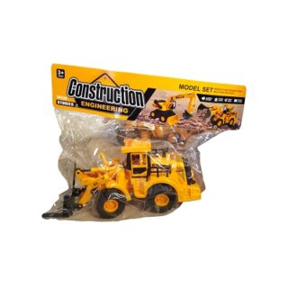TRACTOR DE PLASTICO COLOR AMARILLO 26 CM