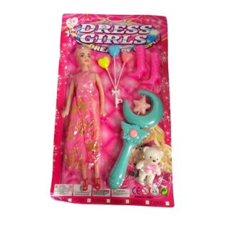 SET DE MUÑECA CON ACCESORIOS 5 PC