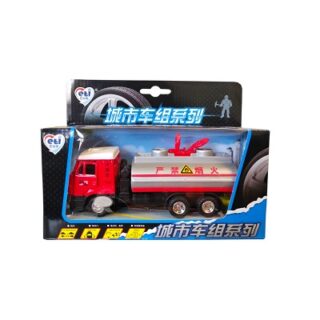 CAMION DE METAL COLOR ROJO 17 CM