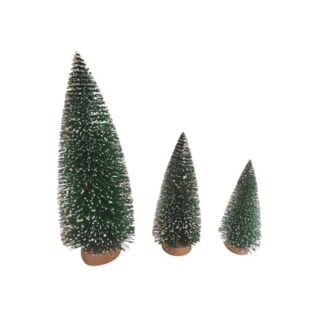 Set de 3 Árboles Navideños Decorativos Verdes