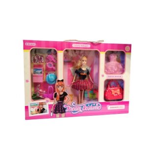 MUÑECA DE PLASTICO CON ACCESORIOS 25 CM