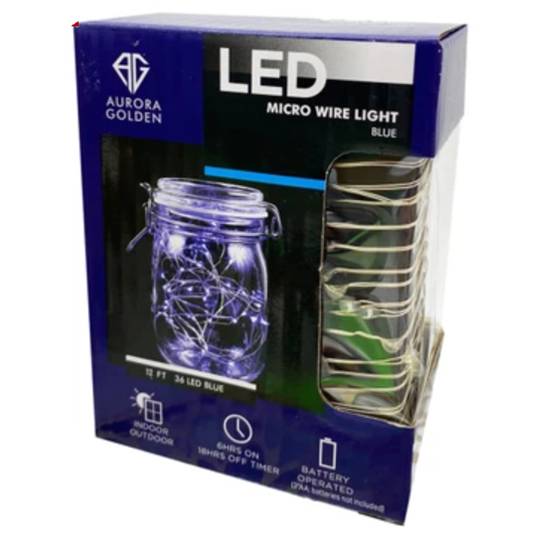 Luz LED Decorativa Aurora Golden de 12 Pies