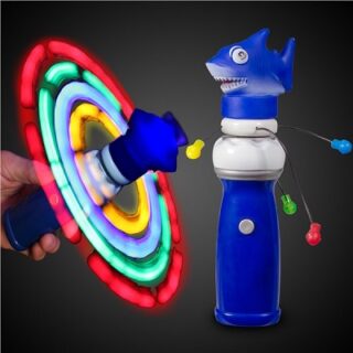 SPINNER DE TIBURON CON LUZ LED