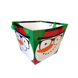 Cubeta de Papel para Navidad de 19 x 15 cm