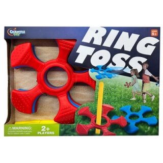 JUEGO DE LANZAMIENTO DE ANILLOS AL AIRE LIBRE CON ESTACA