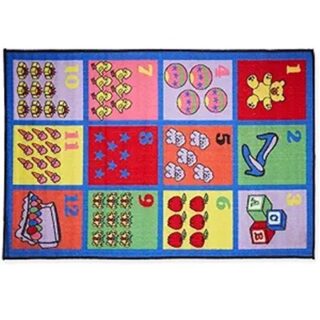ALFOMBRA CON NUMEROS PARA NIÑOS 152.4 X 101.6 CM