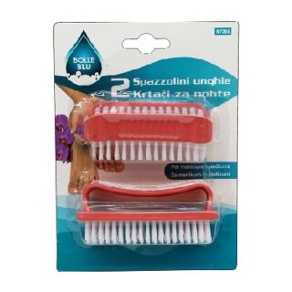 CEPILLO PARA UÑAS MANICURA Y PEDICURA 2 PC