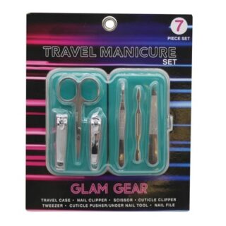 SET DE MANICURA DE 6 PIEZAS CON ESTUCHE DE VIAJE