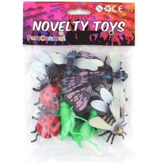 INSECTOS PLASTICOS VARIADOS 12 PC