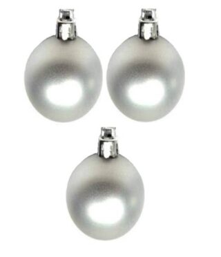 Esferas Navideñas con Puntos Brillantes 6 cm 3 Piezas
