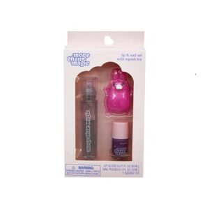 SET DE BILLO LABIAL Y PINTA UÑAS CON JUGUETE SQUISH