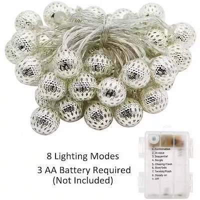 Serie de 40 Luces LED Navideñas de 13.5 Pies