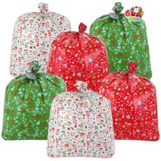 Set de Bolsas Navideñas 6 Piezas