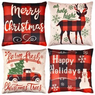 Set de 4 Fundas Navideñas