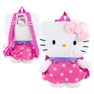MOCHILA DE PELUCHE DE HELLO KITTY 34 X 26 CM