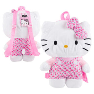 MOCHILA DE PELUCHE DE HELLO KITTY 33 X 26 CM