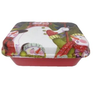 Caja Plástica Navideña para Galletas