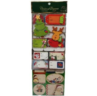 Set de 42 Etiquetas para Regalos Navideños
