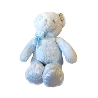 PELUCHE PARA BABY SHOWER COLOR AZUL 48 X 26 CM