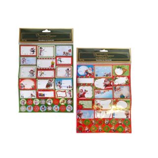 Stickers Navideños para Regalo 62 Piezas