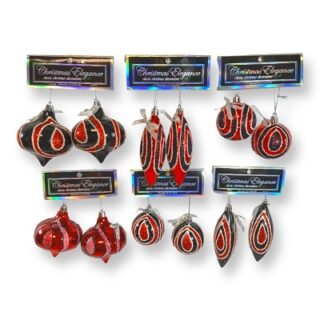 Esferas Navideñas Decorativas 2 Piezas