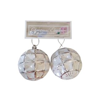 Set de 2 Esferas Navideñas con Diseños Surtidos