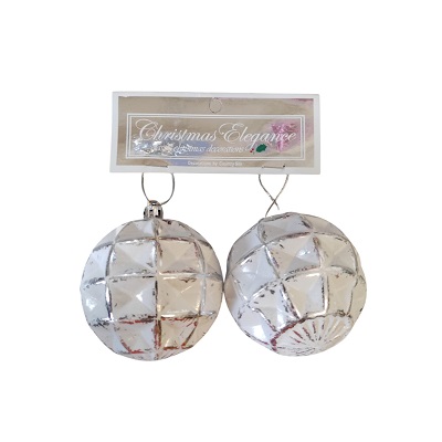 Set de 2 Esferas Navideñas con Diseños Surtidos