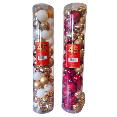 Set de 45 Esferas Navideñas
