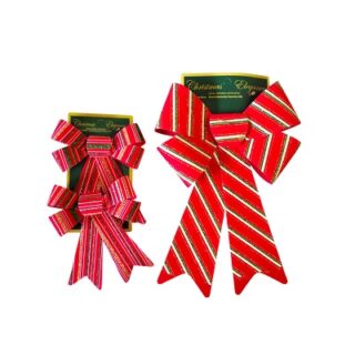 Moños Navideños Decorativos 33 cm