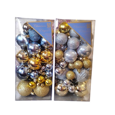 Set de Esferas Navideñas 50 Piezas Diseños Surtidos