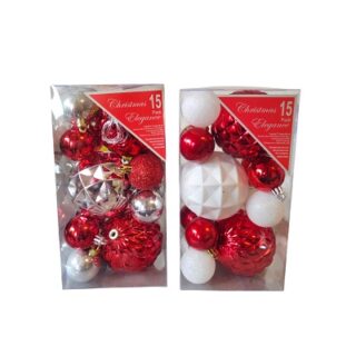 Set de 15 Esferas Navideñas