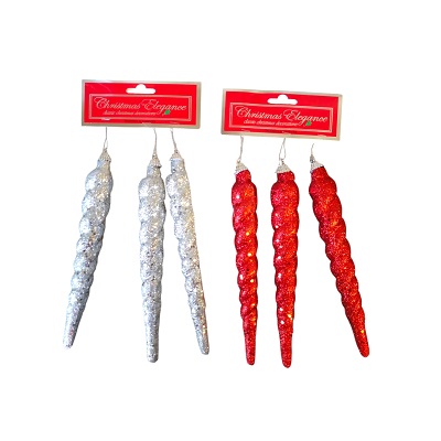 Adornos Navideños 3 Piezas Colores Surtidos 19 cm