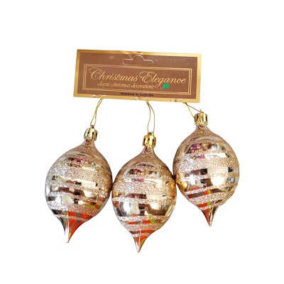 Set de 3 Esferas Navideñas con Diseños Surtidos