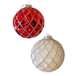 Esferas Navideñas 15 cm 2 Diseños