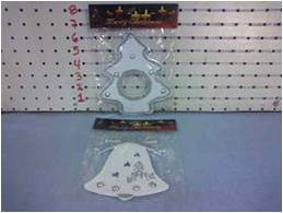 Adorno Navideño de Foamy para Colgar con Glitter