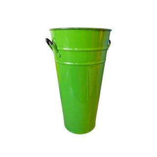 CUBETA DE METAL VERDE 28 X 14.5 CM